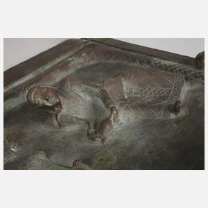 Reliefbildplatte Fußwaschung