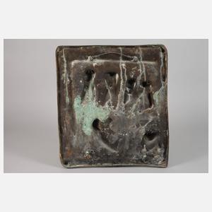 Reliefbildplatte Fußwaschung