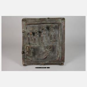 Reliefbildplatte Fußwaschung