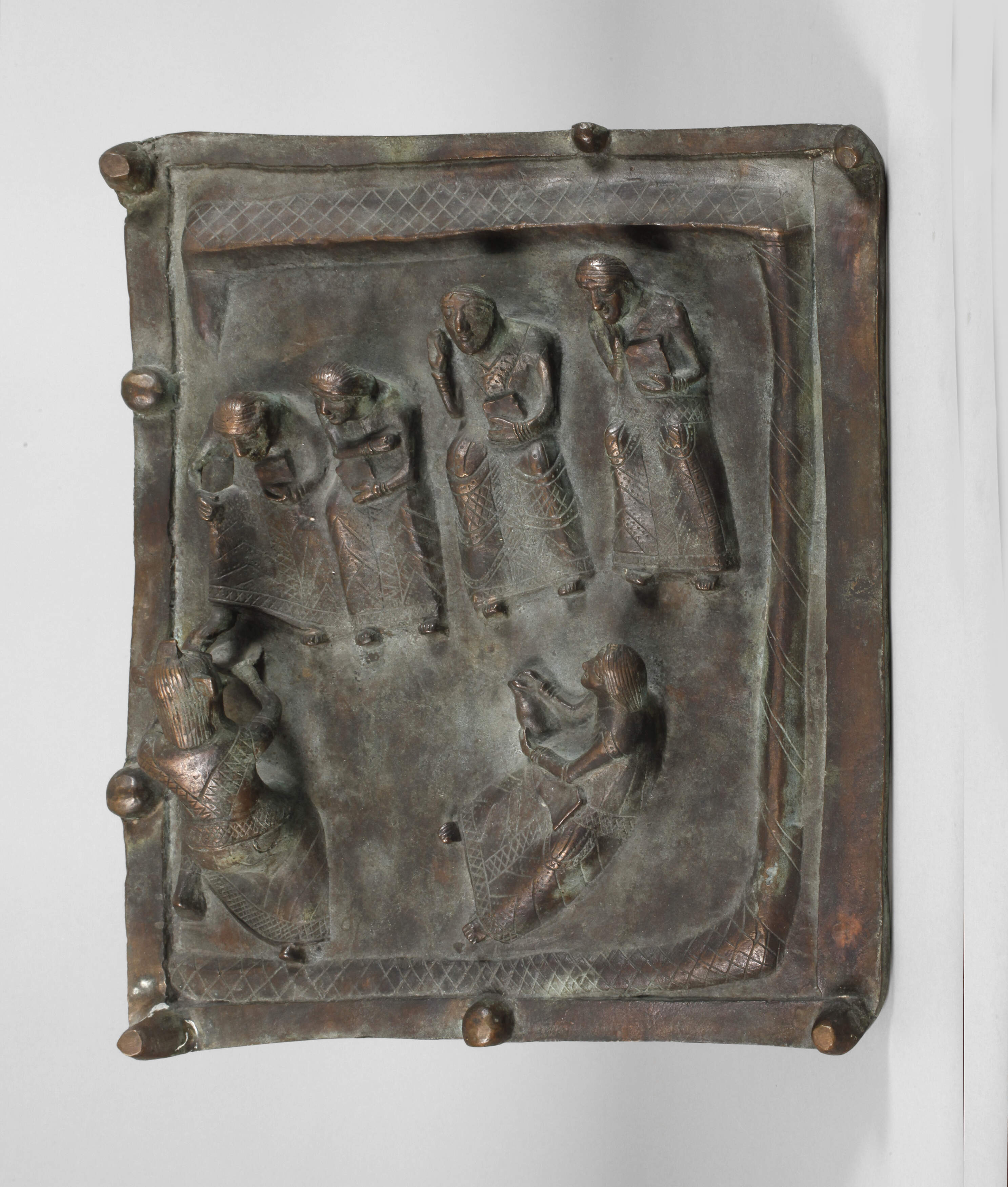 Reliefbildplatte Fußwaschung