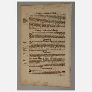 Hieronymus Bock, Sammlung Pflanzendarstellungen