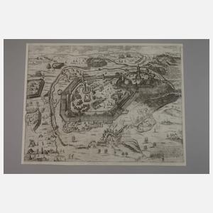 Johann Georg Göbel, Gotha aus der Vogelschau