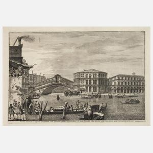 Michele G. Marieschi, Die Rialtobrocke in Venedig