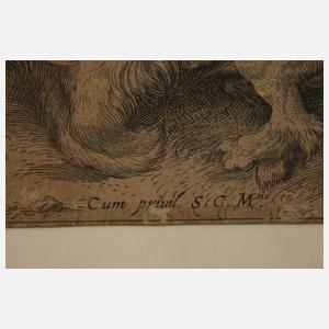 Aegidius Sadeler, Madonna mit Kind in Landschaft