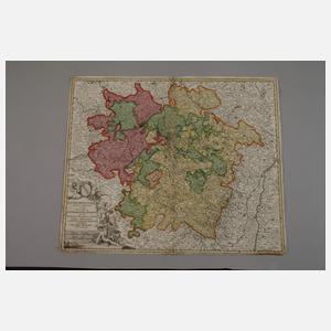 Johann Baptist Homann, Kupferstichkarte Lothringen