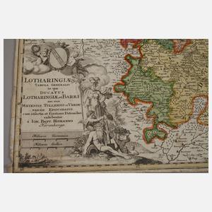 Johann Baptist Homann, Kupferstichkarte Lothringen