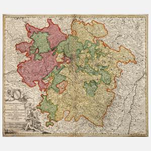Johann Baptist Homann, Kupferstichkarte Lothringen
