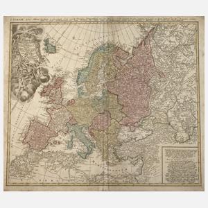 Homanns Erben, Kupferstichkarte Europa