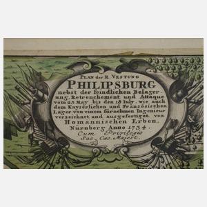 Homanns Erben, Plan der Vestung Philipsburg