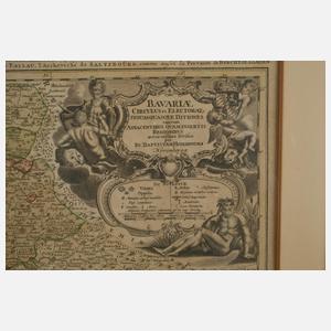 Johann Baptist Homann, Kupferstichkarte Bayern