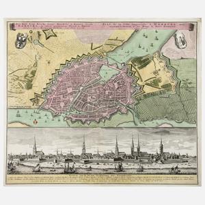 Homanns Erben, Kupferstichkarte Hamburg
