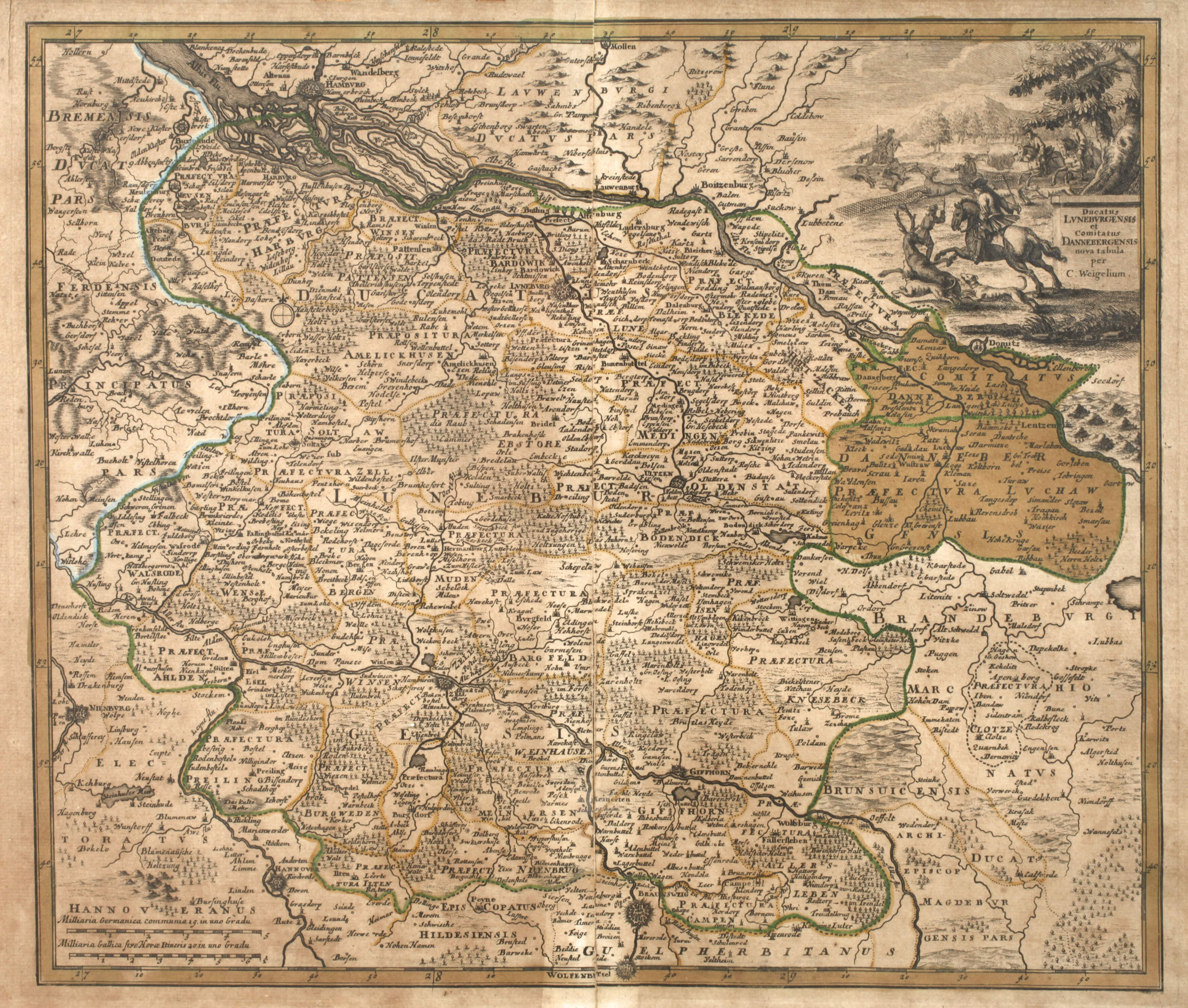 Christoph Weigel, Karte Nordwestdeutschland