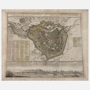 Homanns Erben, Kupferstichkarte Erfurt