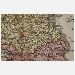 Matthäus Seutter, Kupferstichkarte Norditalien