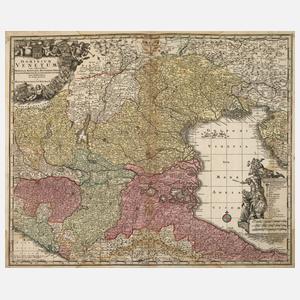 Matthäus Seutter, Kupferstichkarte Norditalien