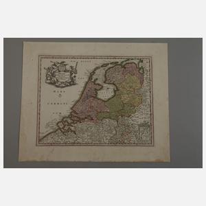 Zwei Kupferstichkarten Niederlande