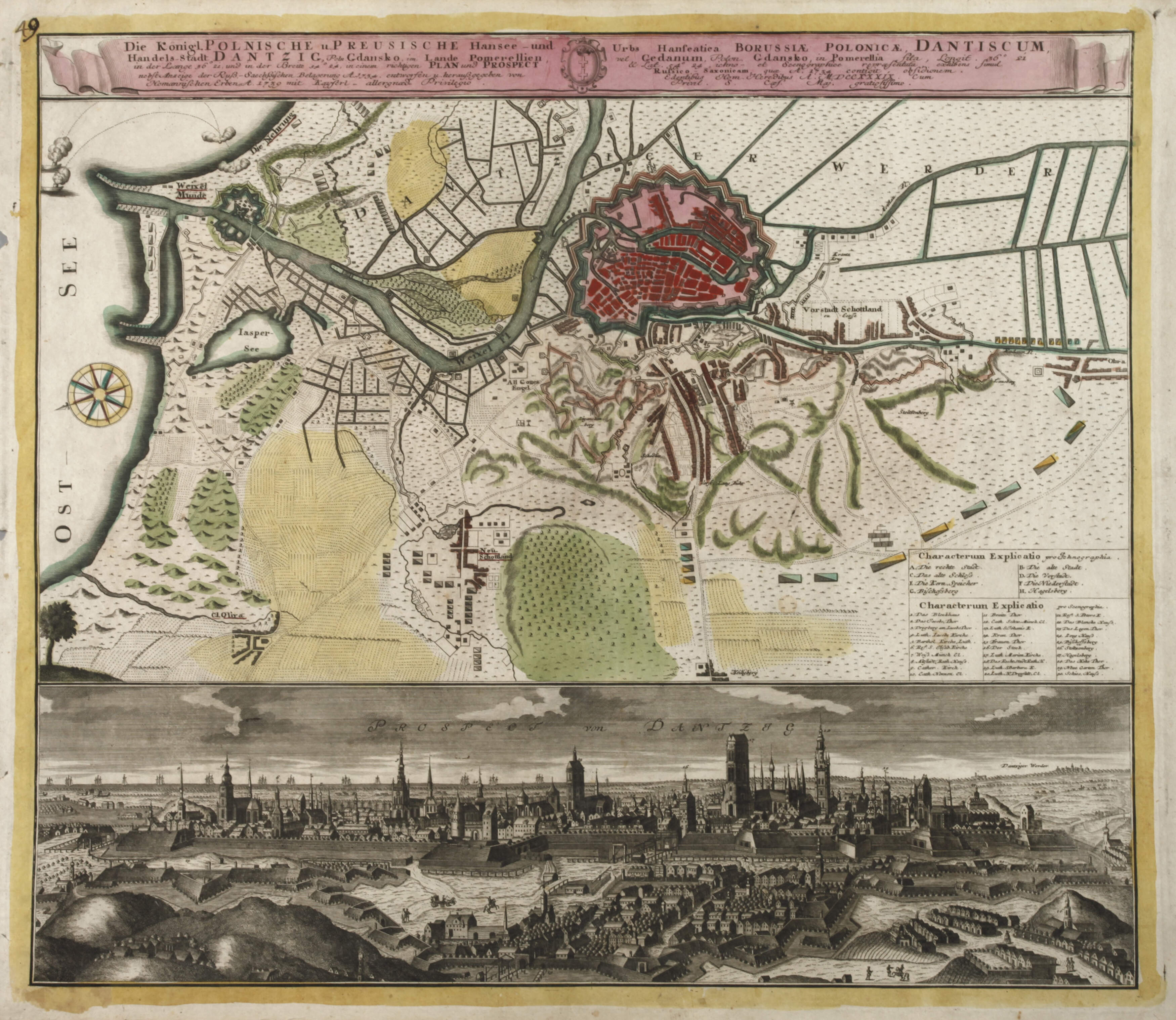 Homanns Erben, Kupferstichkarte Danzig