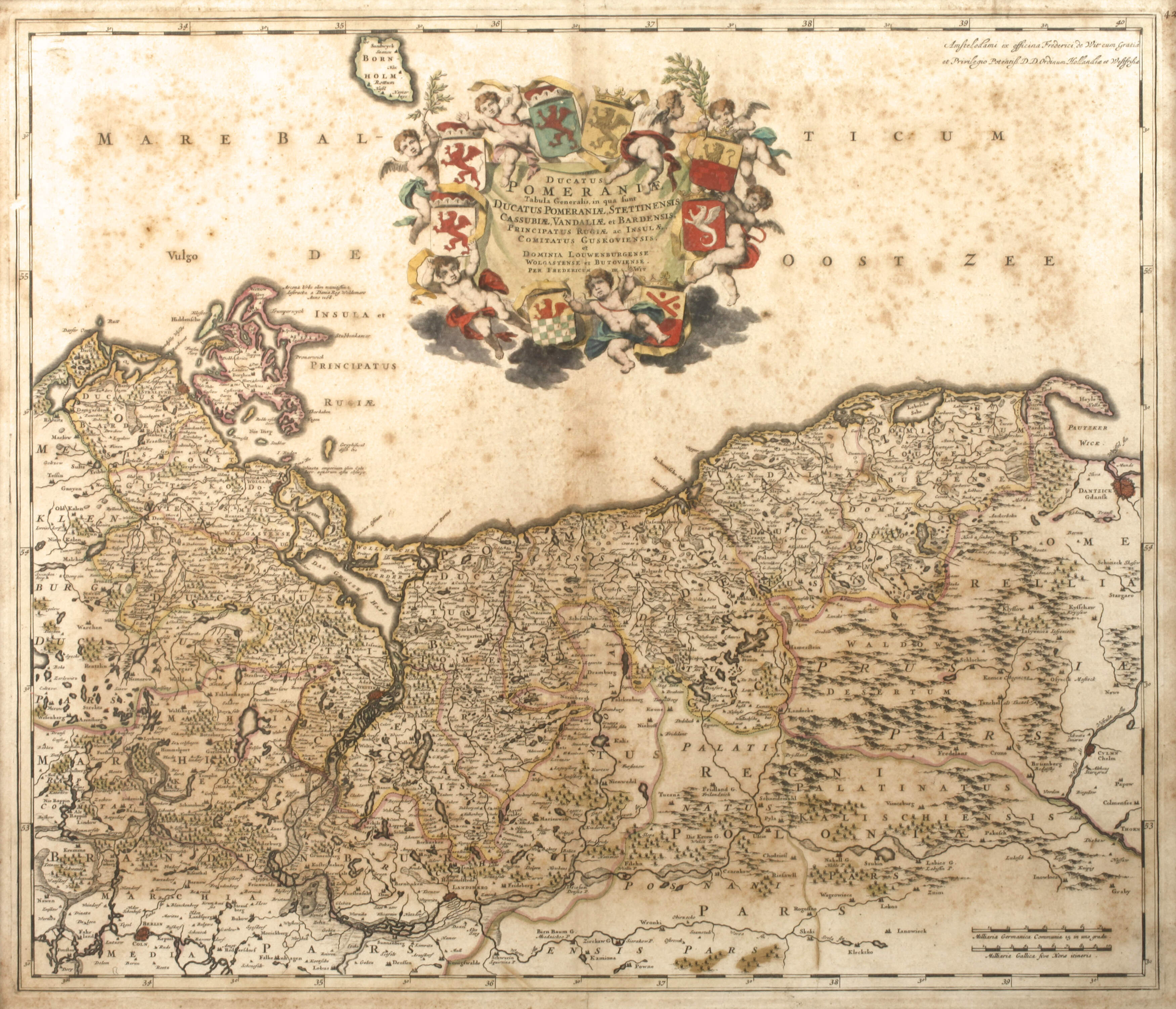 Frederick de Wit, Kupferstichkarte Pommern