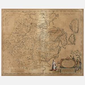 Joan Blaeu, Chekiang, Kupferstichkarte China