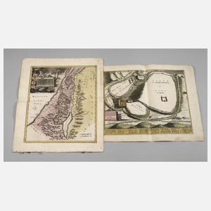 Paar Kupferstiche Palästina/Jerusalem