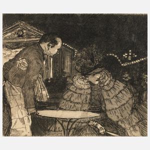 Henri Evenepoel, "A la terasse aux Ambassadors"