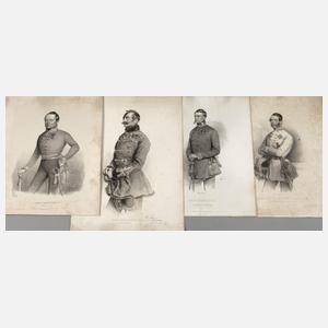 Konvolut österreichische Militärportraits