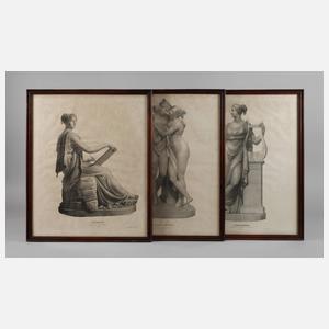 Konvolut frühe Lithographien