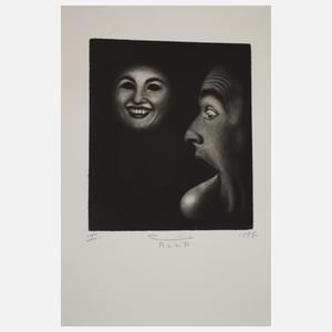 Hachmi Azza, Mappe mit sechs Mezzotinten