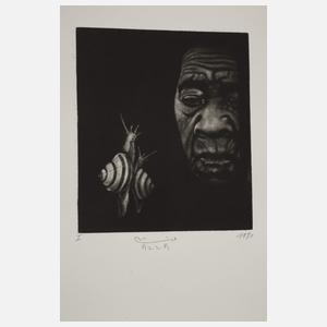 Hachmi Azza, Mappe mit sechs Mezzotinten