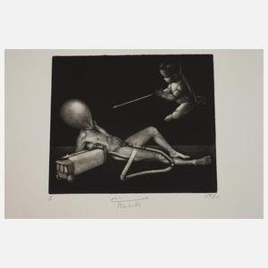 Hachmi Azza, Mappe mit sechs Mezzotinten