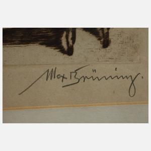 Max Brüning, Damenakt auf Sofa