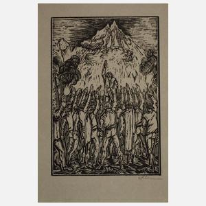 Walter Klemm, Konvolut Holzschnitte Wilhelm Tell