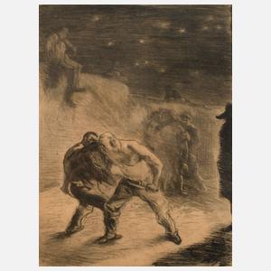 Max Slevogt, Nächtlicher Kampf