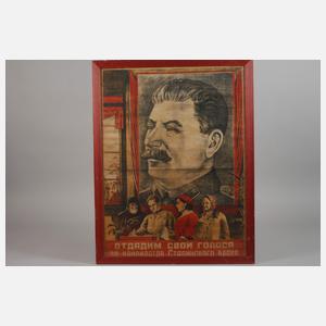 Sowjetisches Propagandaplakat