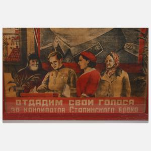 Sowjetisches Propagandaplakat