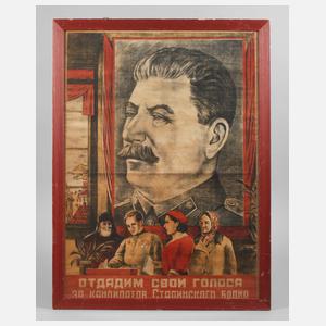 Sowjetisches Propagandaplakat
