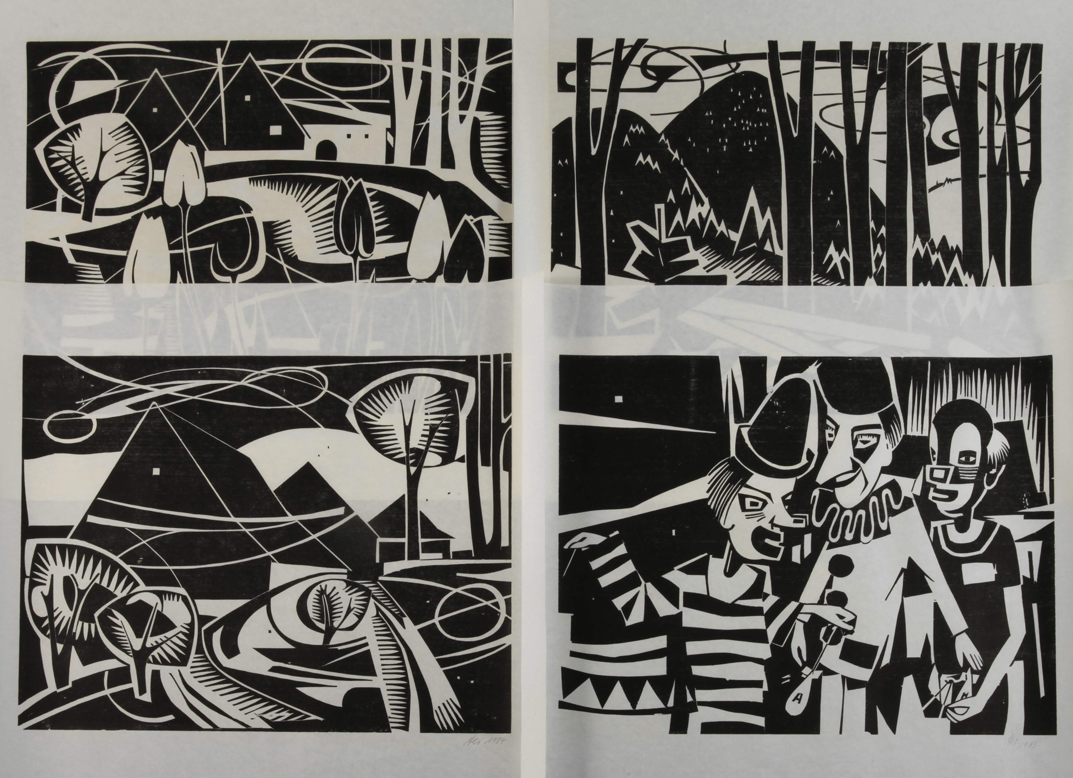 Ali Kurt Baumgarten, Holzschnittkonvolut