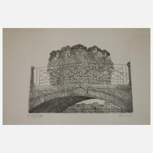 Paul Flora, Konvolut Radierungen Karneval