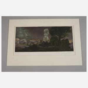 Ernst Fuchs, "Zyklopische Landschaft"