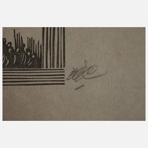 Edward Gordon Craig, Paar Holzrisse zu Hamlet