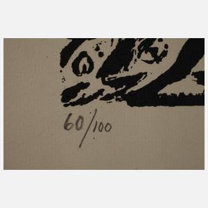 Karl Hubbuch, "In den Markthallen von Paris"