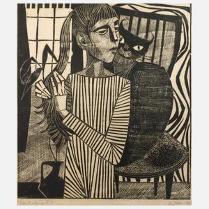 Günther Jahn, Mädchen und Katze