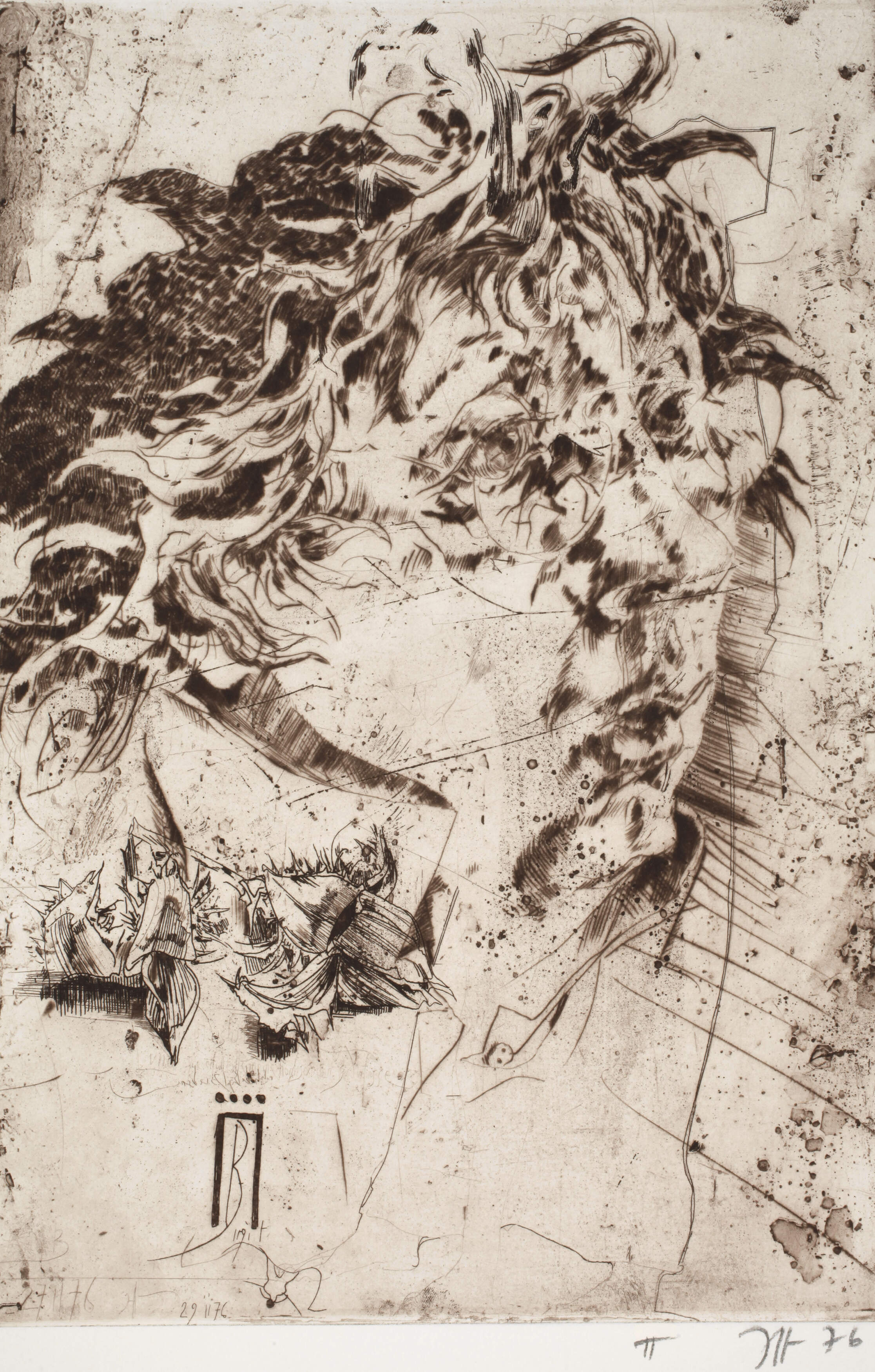 Horst Janssen, "Selbst, Birgit"