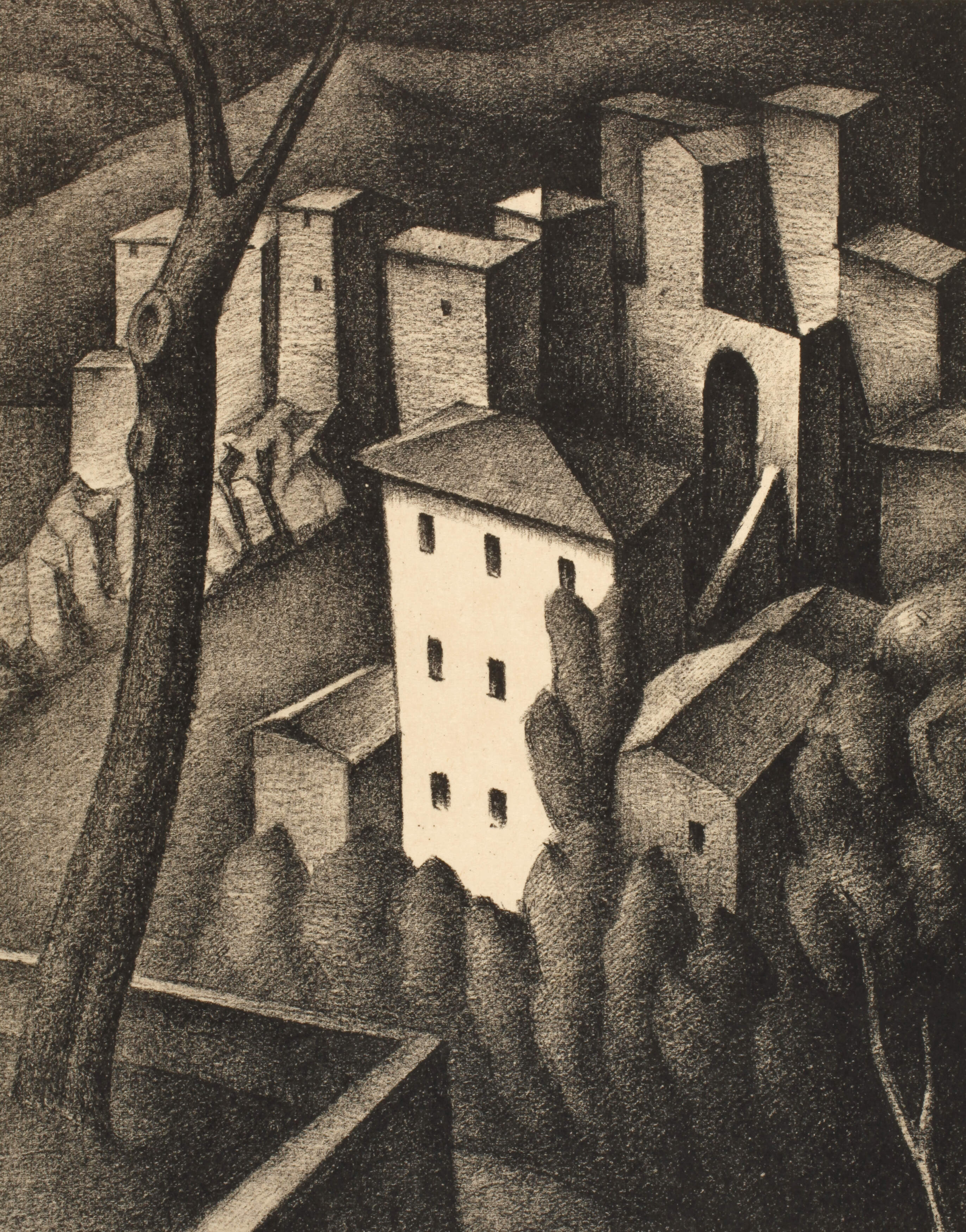 Alexander Kanoldt, "Olevano V"