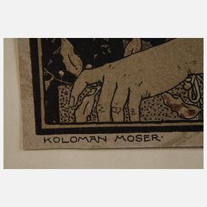 Koloman Moser, Lesendes Mädchen