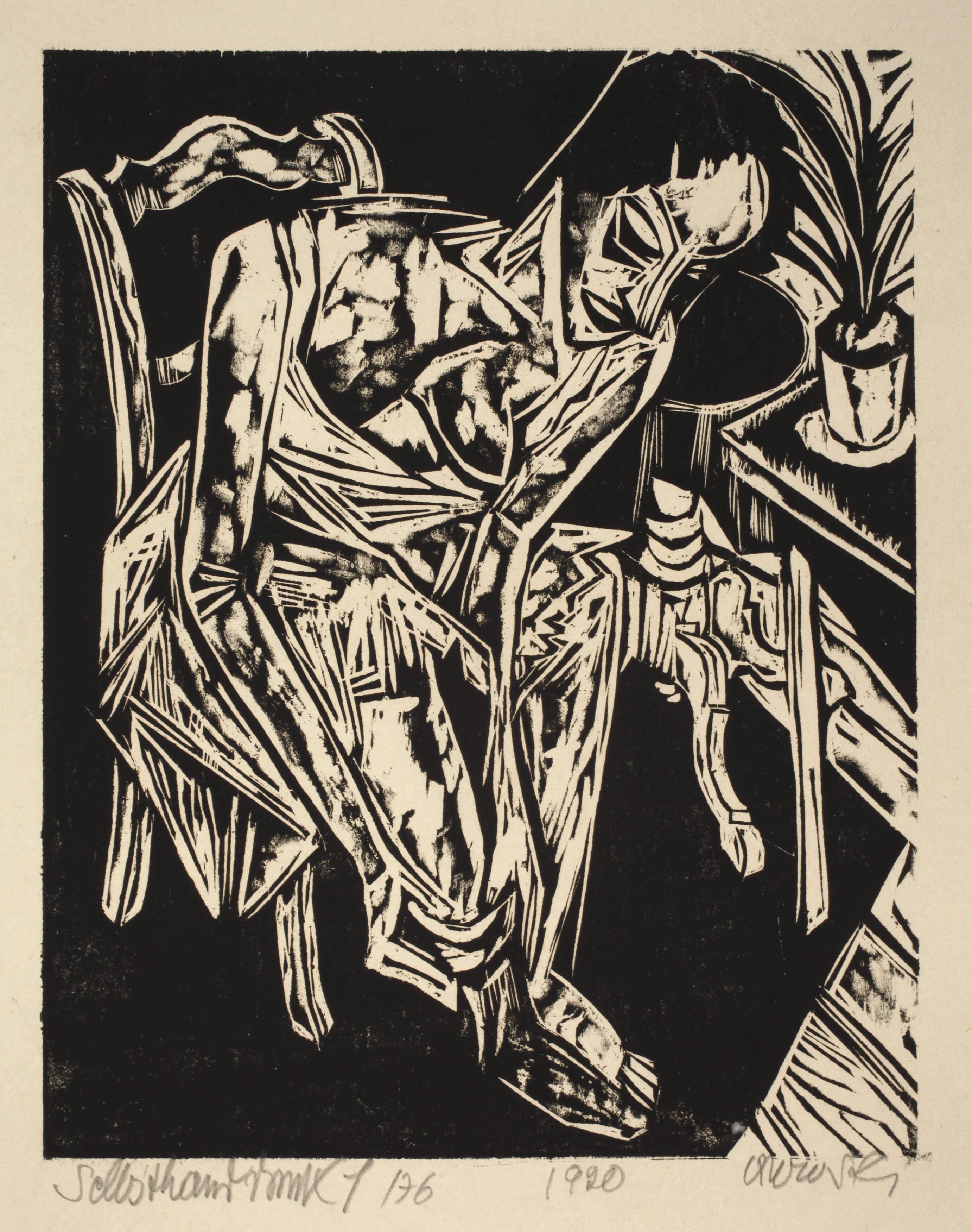 Hans Orlowski, "Sich Ankleidende"