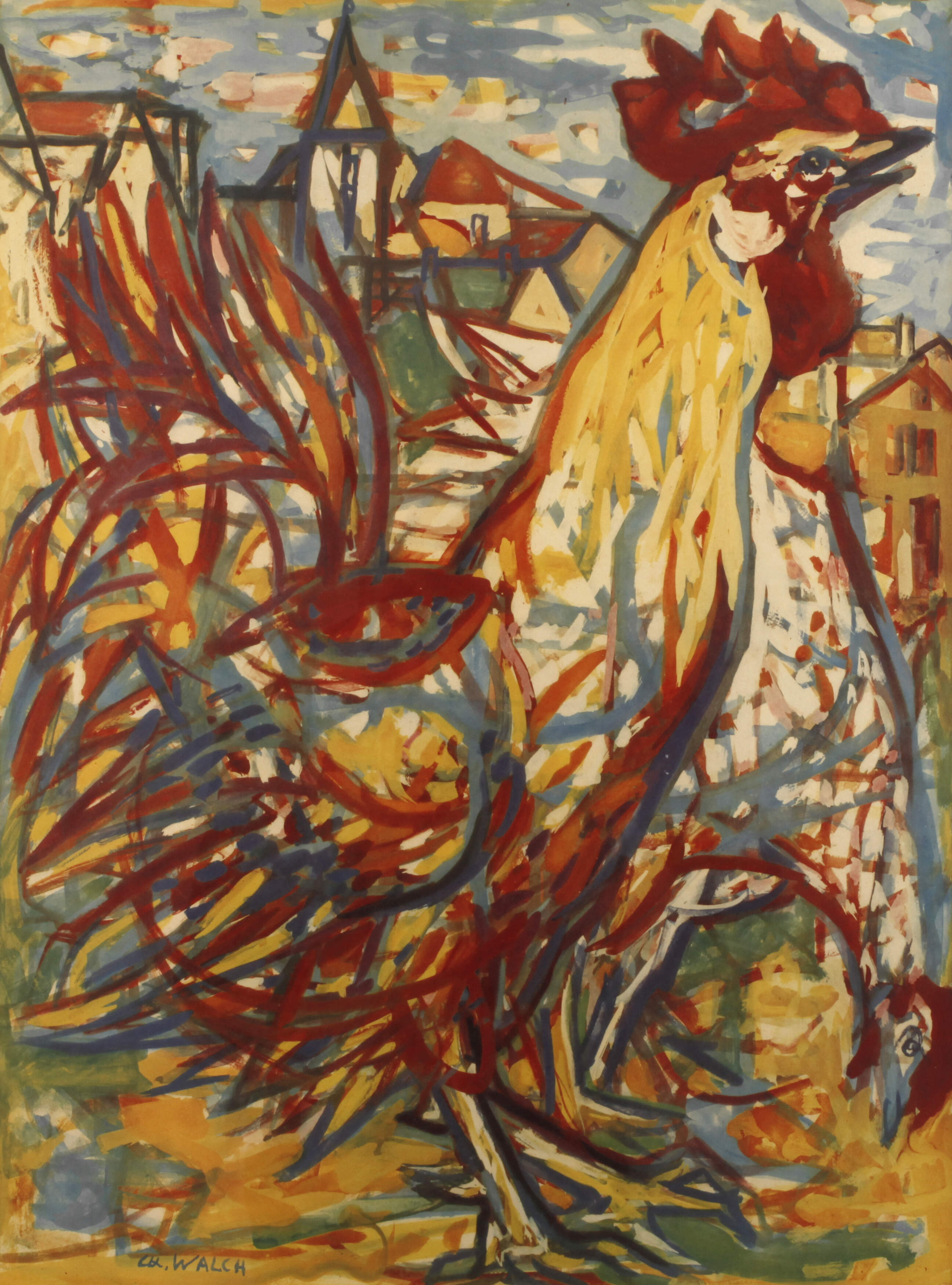 Charles Walch, Hühnerpaar