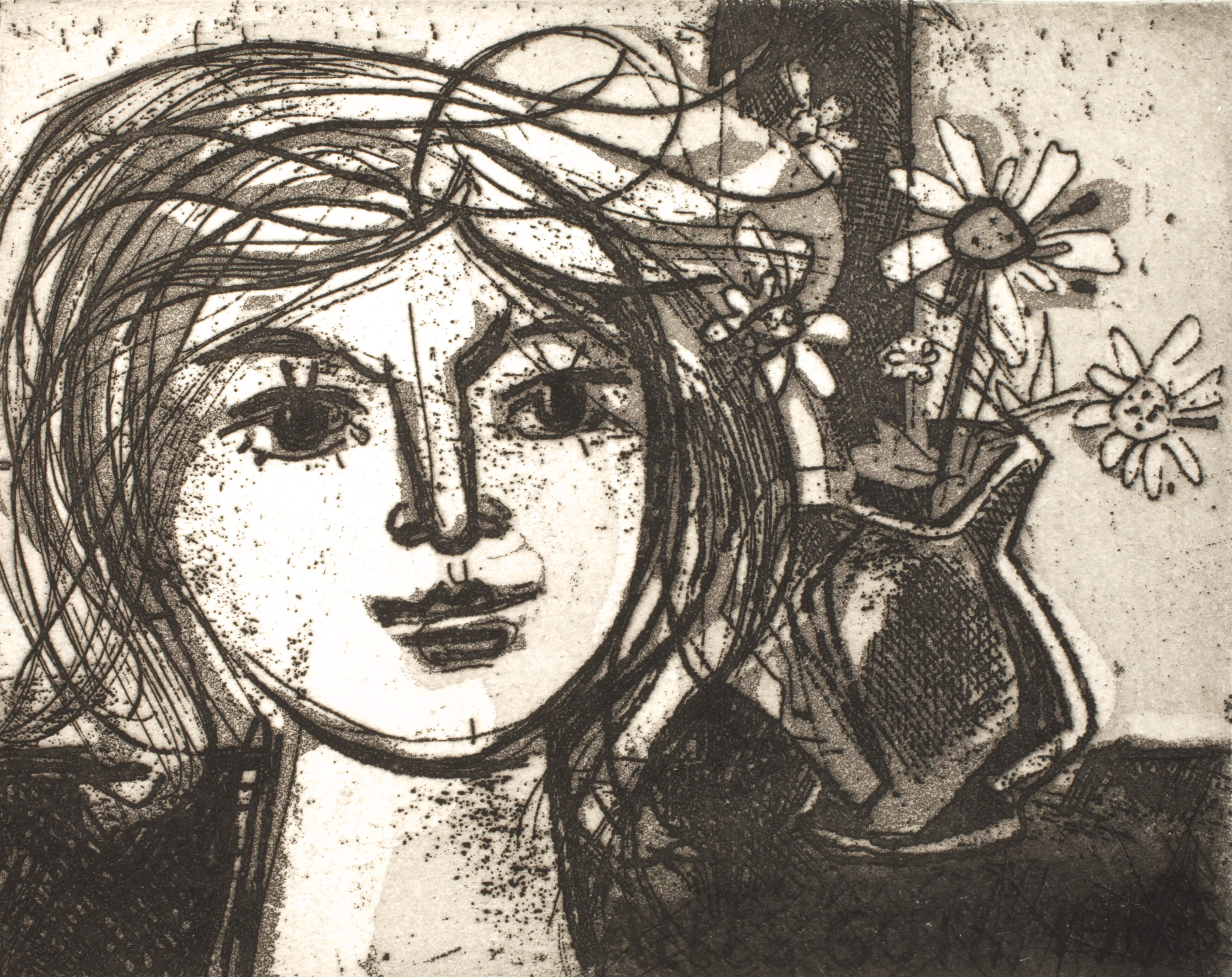 Walter Womacka, Mädchen mit Margeriten