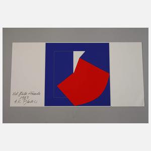 Georg Karl Pfahler, Komposition in Rot und Blau