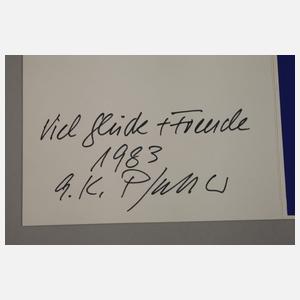 Georg Karl Pfahler, Komposition in Rot und Blau